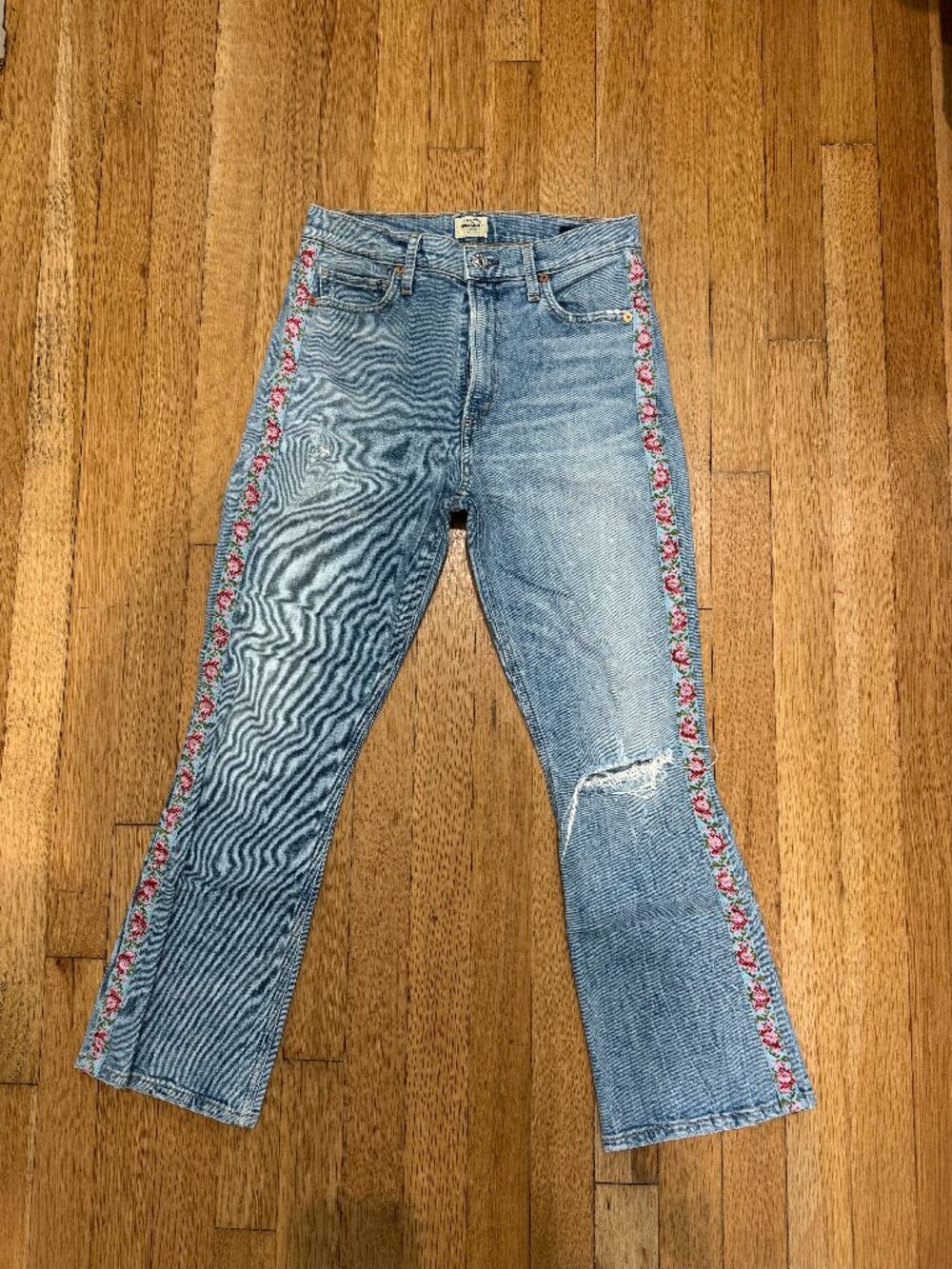 Citizens of Humanity Demy Crop Flare Jeans | Vintage Ribbon Side Stripe | Size 2